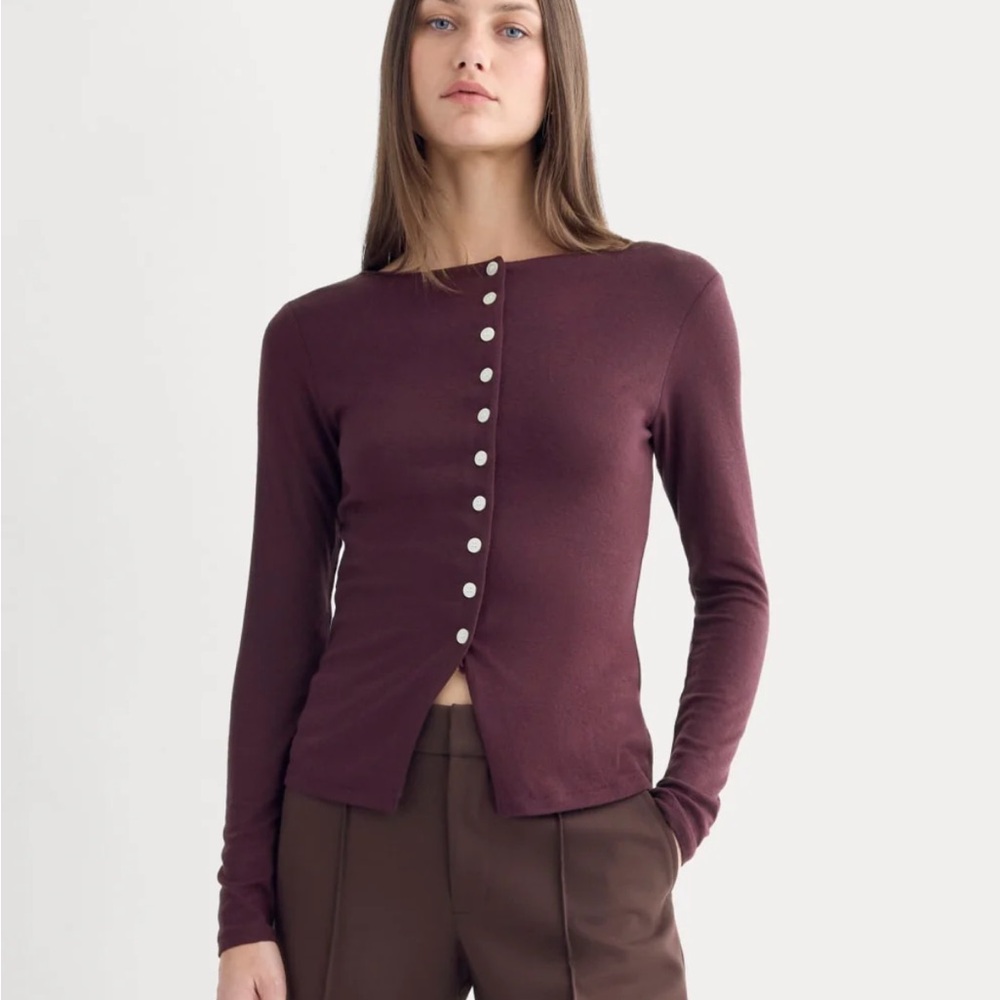 NWT Everlane Button-Up Top in Butterluxe